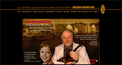 Desktop Screenshot of beecheracoustics.com